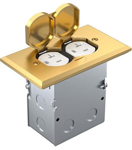 swevel【Mサイズ※配線裏から見て左下】オーダー 看板 ライトBOX Amazon.com: Hubbell Wiring Systems SB3083 Brass 1-Gang Round Floor
